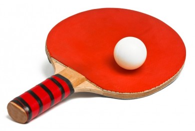 Pálka na stolní tenis červená